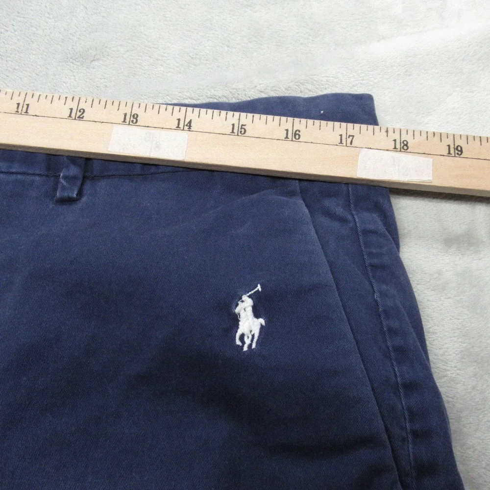 Polo Ralph Lauren Shorts Mens 35 Blue AOP Pony Stretch Classic Fit Casual Chino‎